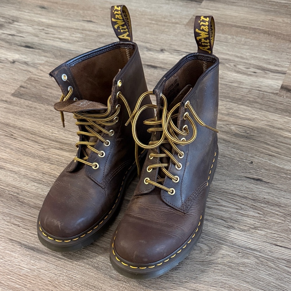 Dr. Martens Dark Brown Leather Boots
